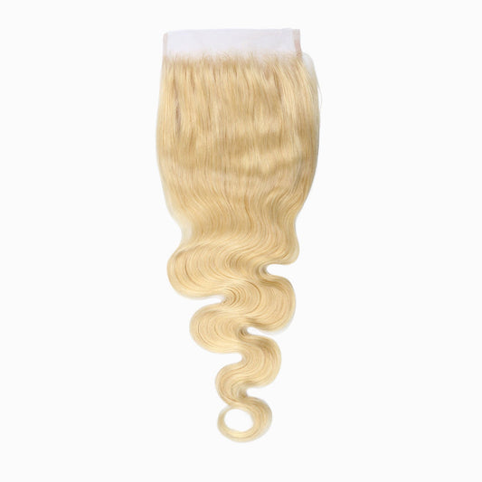 5x5 Blonde Body Wave Transparent Lace Closure
